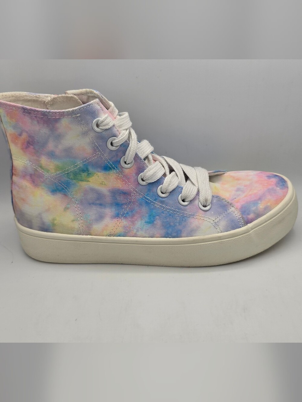 art class Pastel Tie-Dye High-Top Sneakers with White Laces
